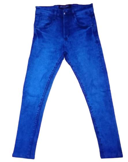 Premium men's light blue stretchable narrow fit jeans pant